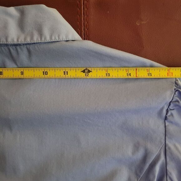 Ann Taylor LOFT Light Blue Button Down Shirt - Picture 5 of 13